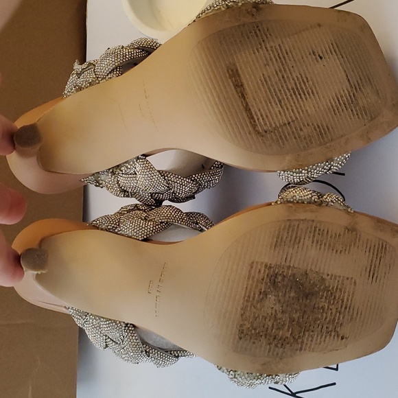 Steve Madden Braided Rhinestone Strappy Heels - Picture 3 of 5